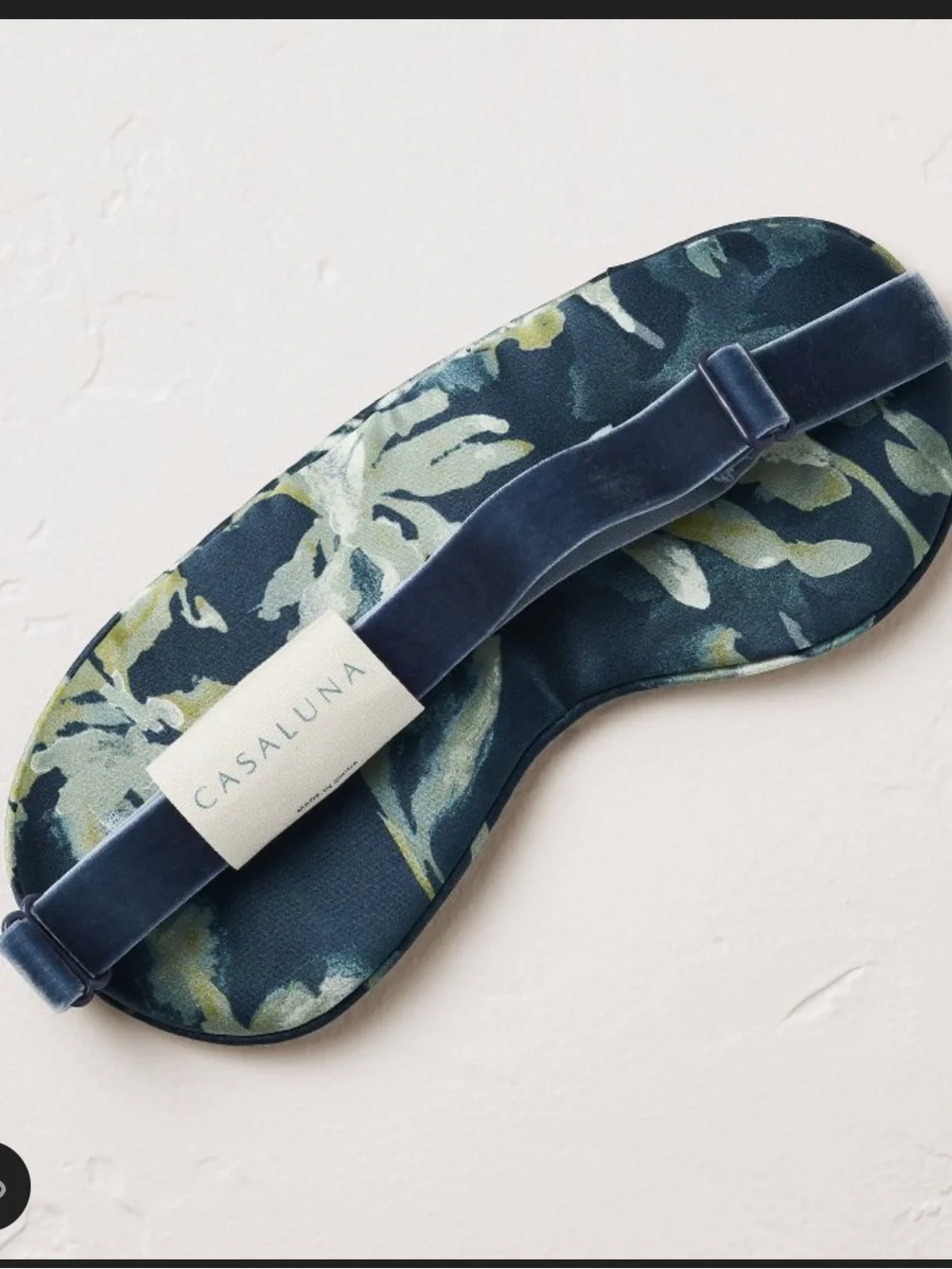 Casaluna Silk Eye Mask in Blurred Foral